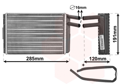 Heat Exchanger, interior heating (59006096)