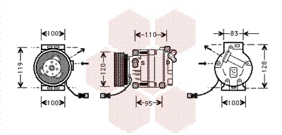 Compressor, air conditioning (1700K034)