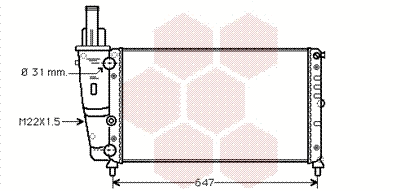 Radiator, engine cooling (17002141)