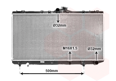 Radiator, engine cooling (53002181)