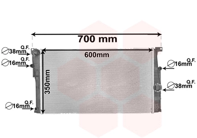 Radiator, engine cooling (06002449)