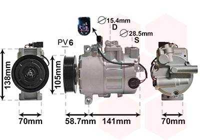 Compressor, air conditioning (0300K279)