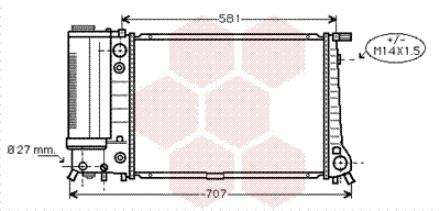 Radiator, engine cooling (06002105)