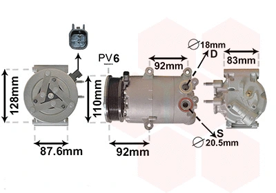 Compressor, air conditioning (1800K477)
