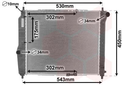 Radiator, engine cooling (81002066)