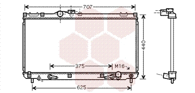 Radiator, engine cooling (53002322)