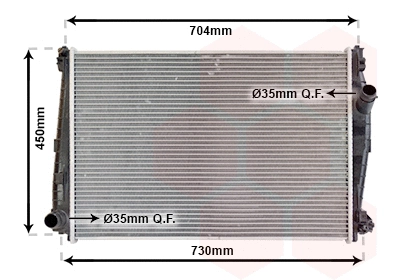 Radiator, engine cooling (01002101)