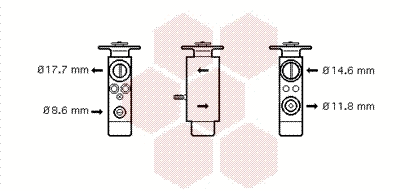 Expansion Valve, air conditioning (30001098)
