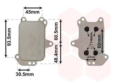 Oil Cooler, engine oil (09013703)