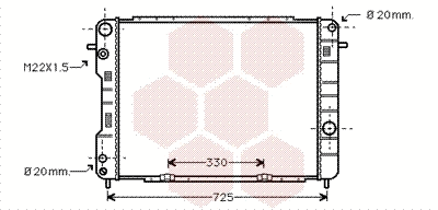 Radiator, engine cooling (37002246)