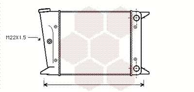 Radiator, engine cooling (58002002)