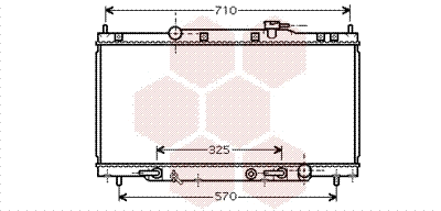 Radiator, engine cooling (25002163)