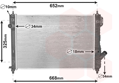Radiator, engine cooling (08002049)