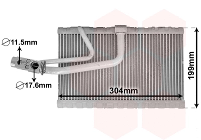 Evaporator, air conditioning (3000V641)