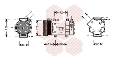 Compressor, air conditioning (4300K127)