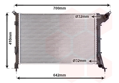 Radiator, engine cooling (06002310)