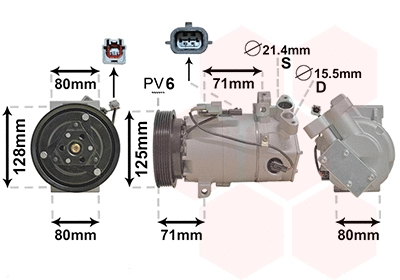 Compressor, air conditioning (4300K636)