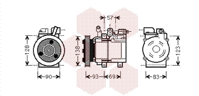 Compressor, air conditioning (8200K259)