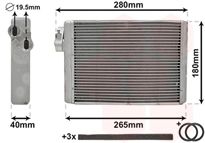 Heat Exchanger, interior heating (03006408)