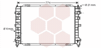 Radiator, engine cooling (18002346)