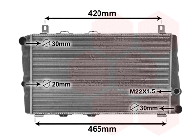 Radiator, engine cooling (76002002)