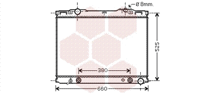 Radiator, engine cooling (83002139)
