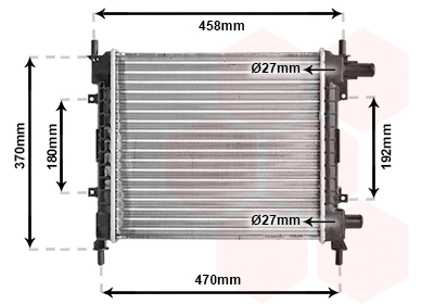 Radiator, engine cooling (18002257)