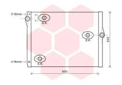 Radiator, engine cooling (06002420)