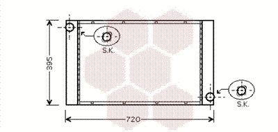 Radiator, engine cooling (06002287)