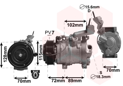 Compressor, air conditioning (2500K270)