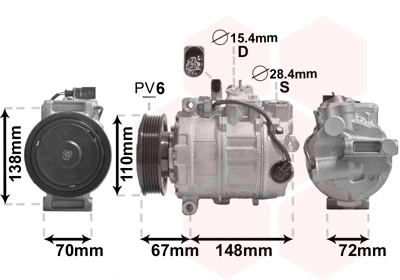 Compressor, air conditioning (0301K701)
