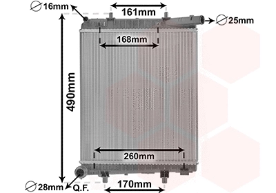 Radiator, engine cooling (40002411)