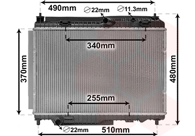 Radiator, engine cooling (18012701)