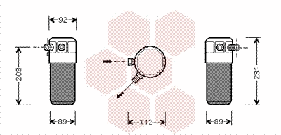 Dryer, air conditioning (1700D105)