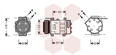 Compressor, air conditioning (4300K037)