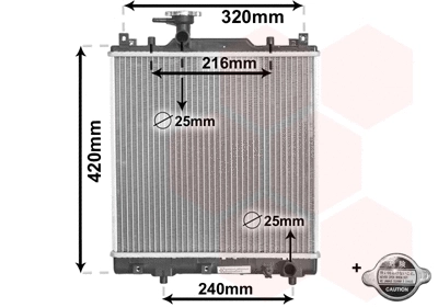 Radiator, engine cooling