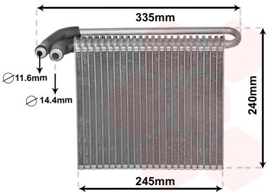 Evaporator, air conditioning (1800V456)