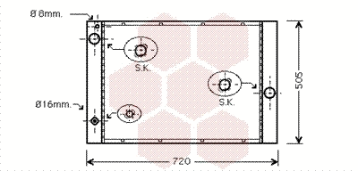 Radiator, engine cooling (06002236)