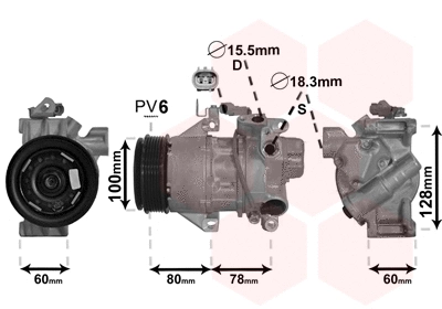 Compressor, air conditioning (5300K618)