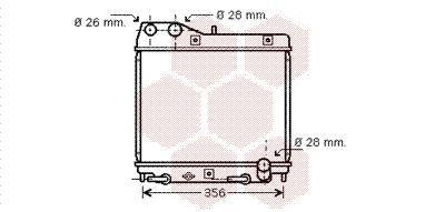 Radiator, engine cooling (25002161)