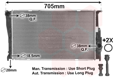 Radiator, engine cooling (06002293)