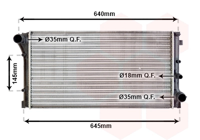 Radiator, engine cooling (17002379)
