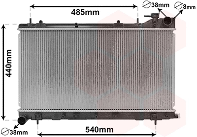 Radiator, engine cooling (51002103)
