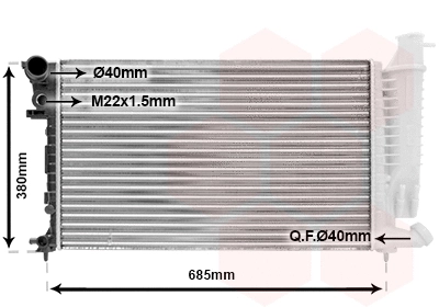 Radiator, engine cooling (40002136)