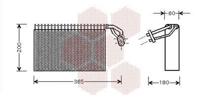 Evaporator, air conditioning (3000V317)