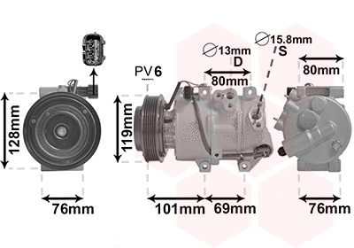 Compressor, air conditioning (8300K279)
