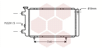 Radiator, engine cooling (43002022)