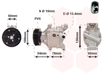 Compressor, air conditioning (1701K103)