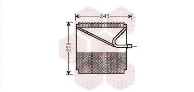Evaporator, air conditioning (3000V454)