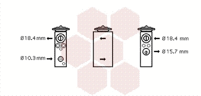 Expansion Valve, air conditioning (17001305)